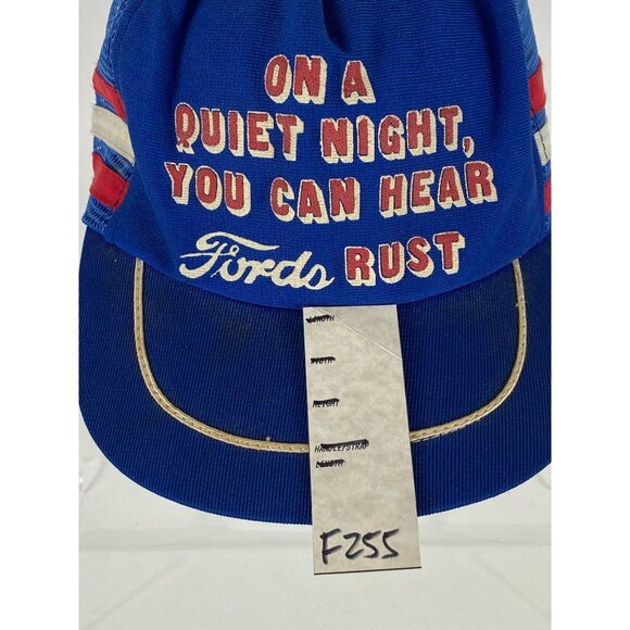 VTG "On A Quiet Night, You Can Hear Fords Rust" Trucker Mesh Snapback Cap F255 - Picture 7 of 7